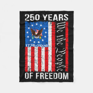 250 jaar Amerikaanse viering 250e usa vlag 4e Fleece Deken