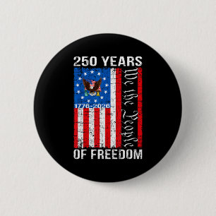 250 jaar Amerikaanse viering 250e usa vlag 4e Ronde Button 5,7 Cm