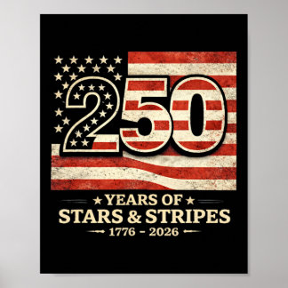 250 Jaar Amerikaanse Viering Amerika 250 Vs 250j Poster