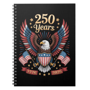 250 Jaar Amerikaanse viering Notitieboek