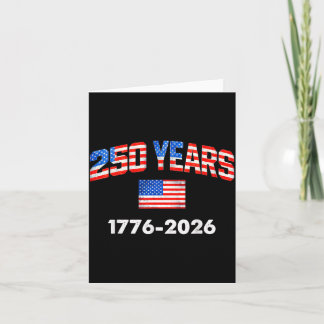 250 Jaar Amerikaanse Vlag 1776-2026 250ste Kaart