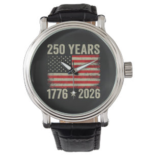 250 Jaar Amerikaanse Vlag 1776-2026 Horloge