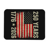 250 Jaar Amerikaanse Vlag 1776-2026 Magneet (Horizontaal)