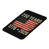 250 Jaar Amerikaanse Vlag 1776-2026 Magneet (Linkerzijde)