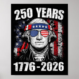 250 Jaar Amerikaanse Vlag 250ste Verjaardag VS 4e Poster