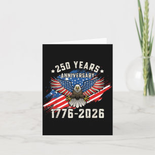 250 Jaar Amerikaanse Vlag Patriottische Adelaar 25 Kaart