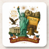 250 Jaar Amerikaanse Vrijheid Bier Onderzetter (Voorkant)