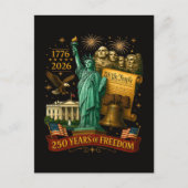 250 Jaar Amerikaanse Vrijheid Briefkaart (Voorkant)