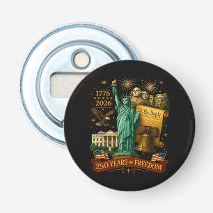 250 Jaar Amerikaanse Vrijheid Button Flesopener
