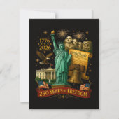 250 Jaar Amerikaanse Vrijheid Kaart (Voorkant)