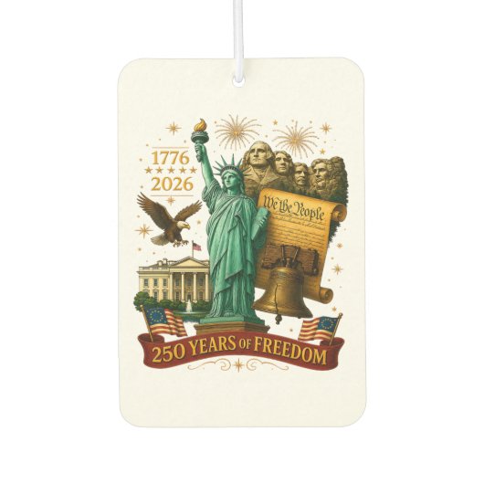 250 Jaar Amerikaanse Vrijheid Luchtverfrisser (Voorkant)