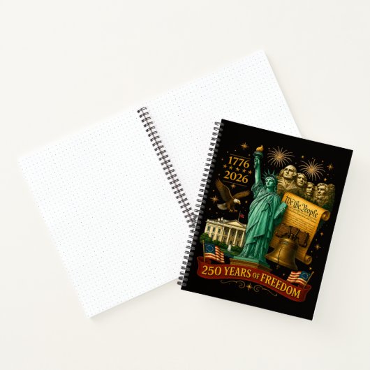 250 Jaar Amerikaanse Vrijheid Notitieboek (Binnen)