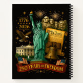 250 Jaar Amerikaanse Vrijheid Notitieboek (Achterkant)