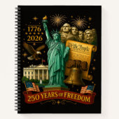 250 Jaar Amerikaanse Vrijheid Notitieboek (Voorkant)