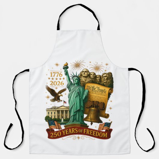 250 Jaar Amerikaanse Vrijheid Schort (Voorkant)