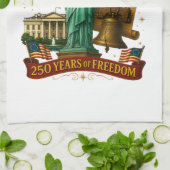 250 Jaar Amerikaanse Vrijheid Theedoek (Gevouwen)