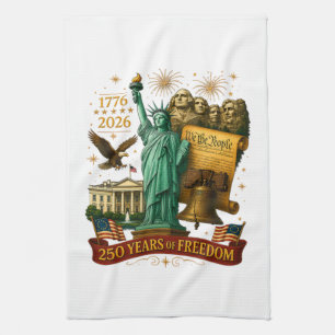 250 Jaar Amerikaanse Vrijheid Theedoek