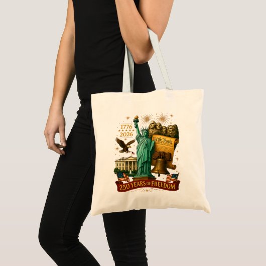 250 Jaar Amerikaanse Vrijheid Tote Bag (Voorkant (product))