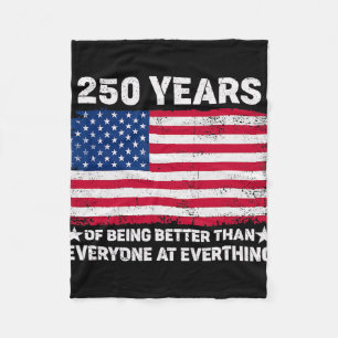 250 Jaar Beter Dan Iedereen Amerikaanse Vlag F Fleece Deken