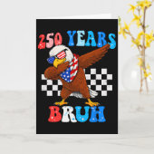 250 Jaar Bruh 4 juli Arend Dabbing 250e Verjaardag Kaart (Gele Bloem)