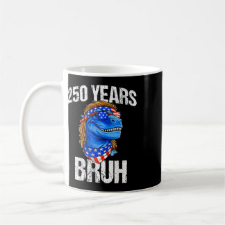 250 Jaar Bruh 4 juli Trex Dinosaur 250ste Verjaard Koffiemok