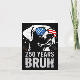 250 Jaar Bruh Patriottische Labrador Retriever Hon Kaart