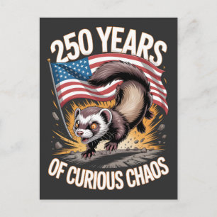 250 Jaar Curieuze Chaos Fret Kunst Briefkaart