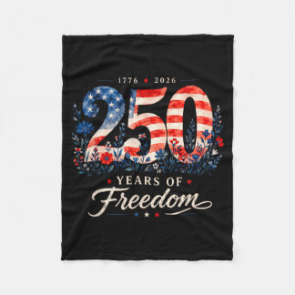 250 Jaar Dom 1776 Patriottische Bloemige Vrouwen 4 Fleece Deken