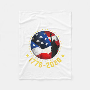 250 jaar dom in Amerika voor onafhankelijkheid Fleece Deken