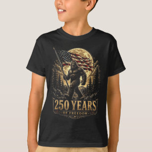 250 Jaar Dom Patriottische Bigfoot Usa Vlag T-shirt