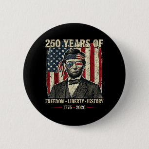 250 jaar dom vrijheid geschiedenis Abraham Ronde Button 5,7 Cm