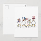 250 jaar domme gans vrijheid Semiquincentennium Briefkaart (Voorkant / Achterkant)