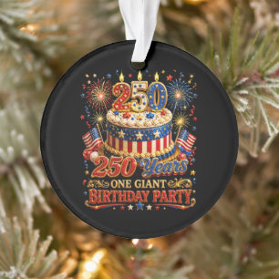 250 jaar één gigantische verjaardag 250 jaar usa ornament