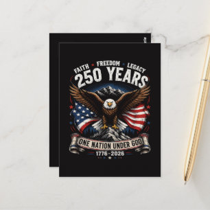 250 Jaar Eén Natie Onder God Adelaar Briefkaart