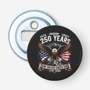 250 Jaar Eén Natie Onder God Adelaar Button Flesopener