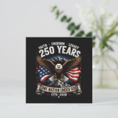 250 Jaar Eén Natie Onder God Adelaar Menu (Staand voorkant)
