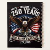 250 Jaar Eén Natie Onder God Adelaar Planner (Achterkant)