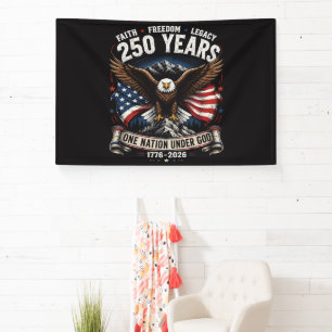 250 Jaar Eén Natie Onder God Adelaar Spandoek