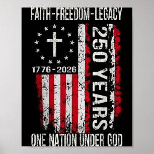 250 Jaar Faith Dom 250ste Verjaardag Usa 4de Van Poster