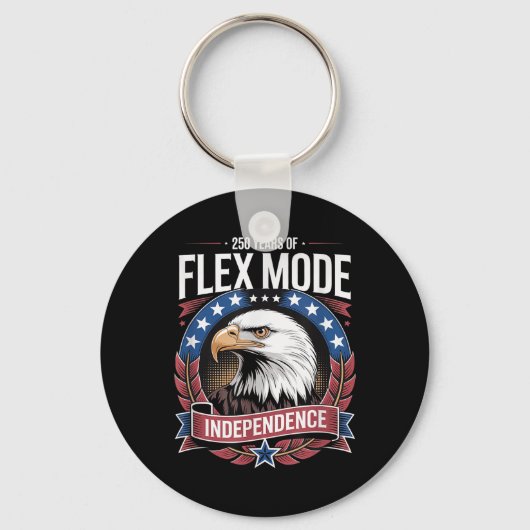 250 jaar Flex Mode Amerikaanse Onafhankelijkheidsd Sleutelhanger (Voorkant)