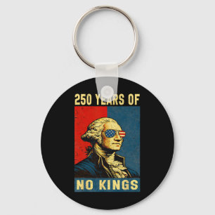 250 Jaar Geen Koningen George Washington Voor Mann Sleutelhanger