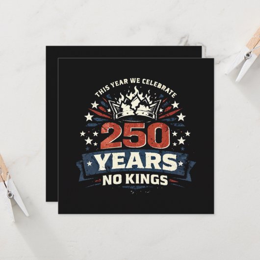 250 Jaar Geen Koningen Patriottisch (Voorkant / Achterkant in situ)