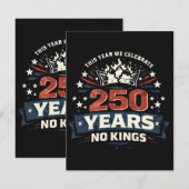 250 Jaar Geen Koningen Patriottisch Aankondiging (Voorkant / Achterkant)
