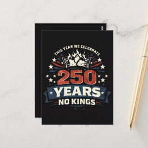 250 Jaar Geen Koningen Patriottisch Briefkaart