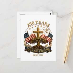 250 Jaar geloof en vrijheid Briefkaart