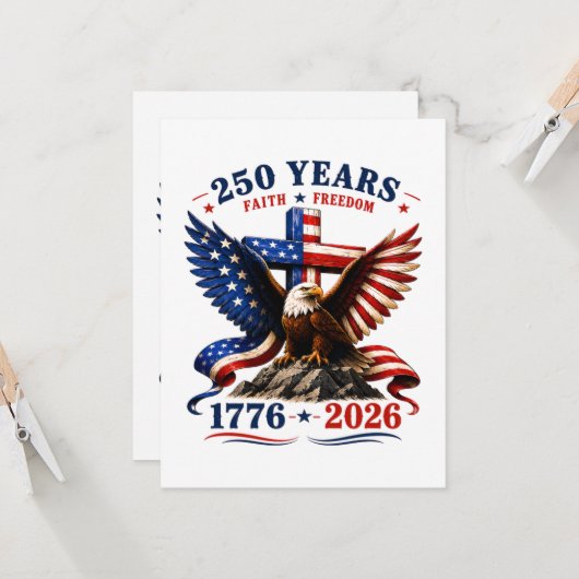 250 jaar geloof en vrijheid kaart (Voorkant / Achterkant in situ)