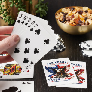 250 jaar geloof en vrijheid pokerkaarten