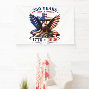 250 jaar geloof en vrijheid spandoek