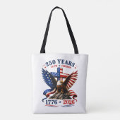 250 jaar geloof en vrijheid tote bag (Achterkant)