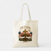250 Jaar geloof en vrijheid Tote Bag (Achterkant)